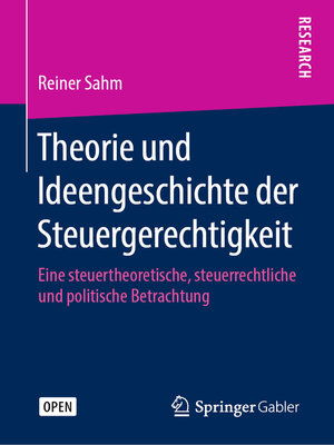 cover image of Theorie und Ideengeschichte der Steuergerechtigkeit